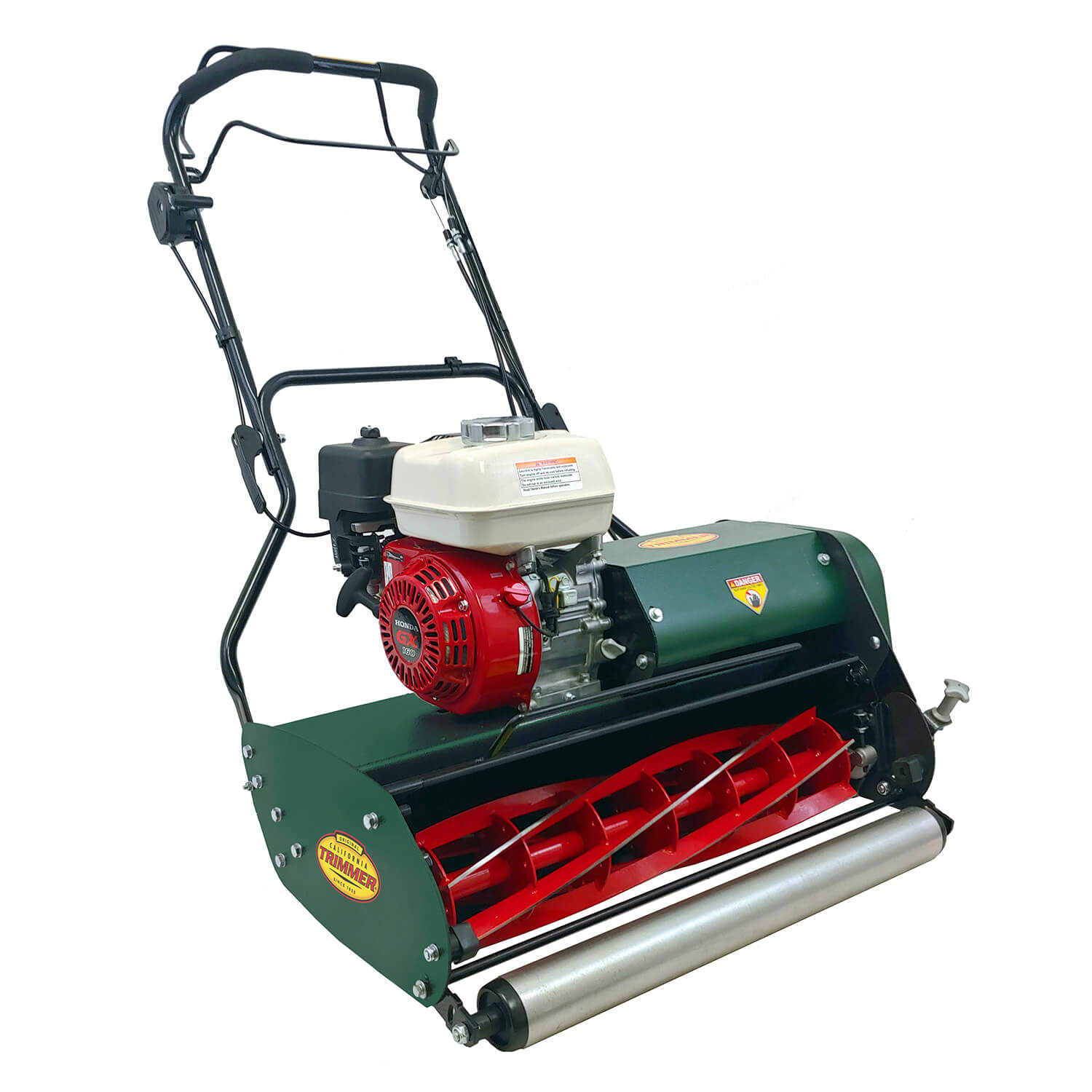 mower on a white background
