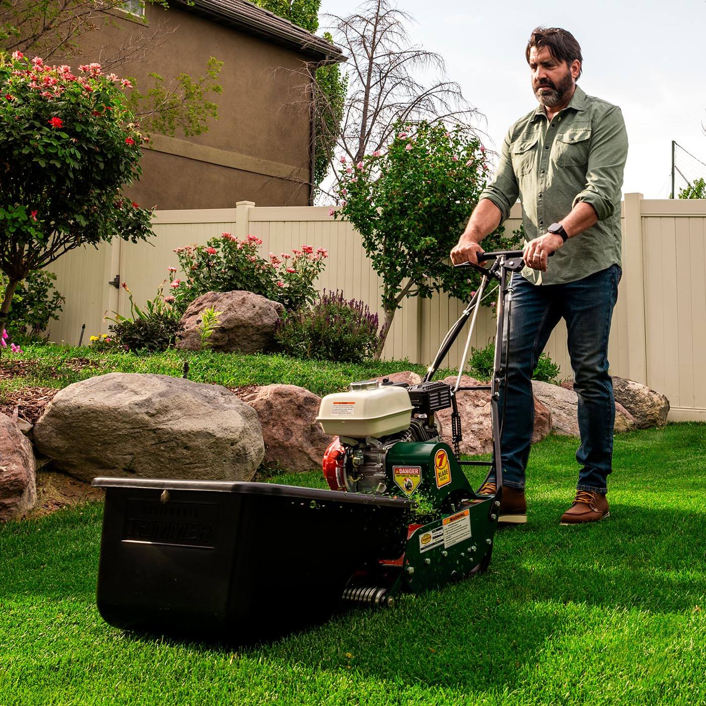 20" Classic Standard - Gas Walk Behind Self-Propelled Reel Lawn Mower