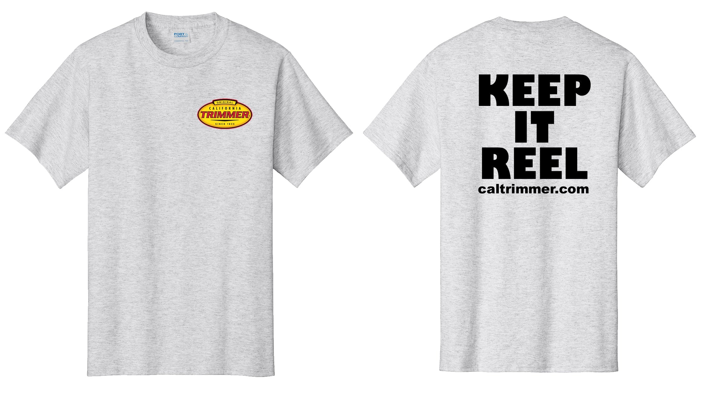 T-shirt with CT logo screen printed on front and back