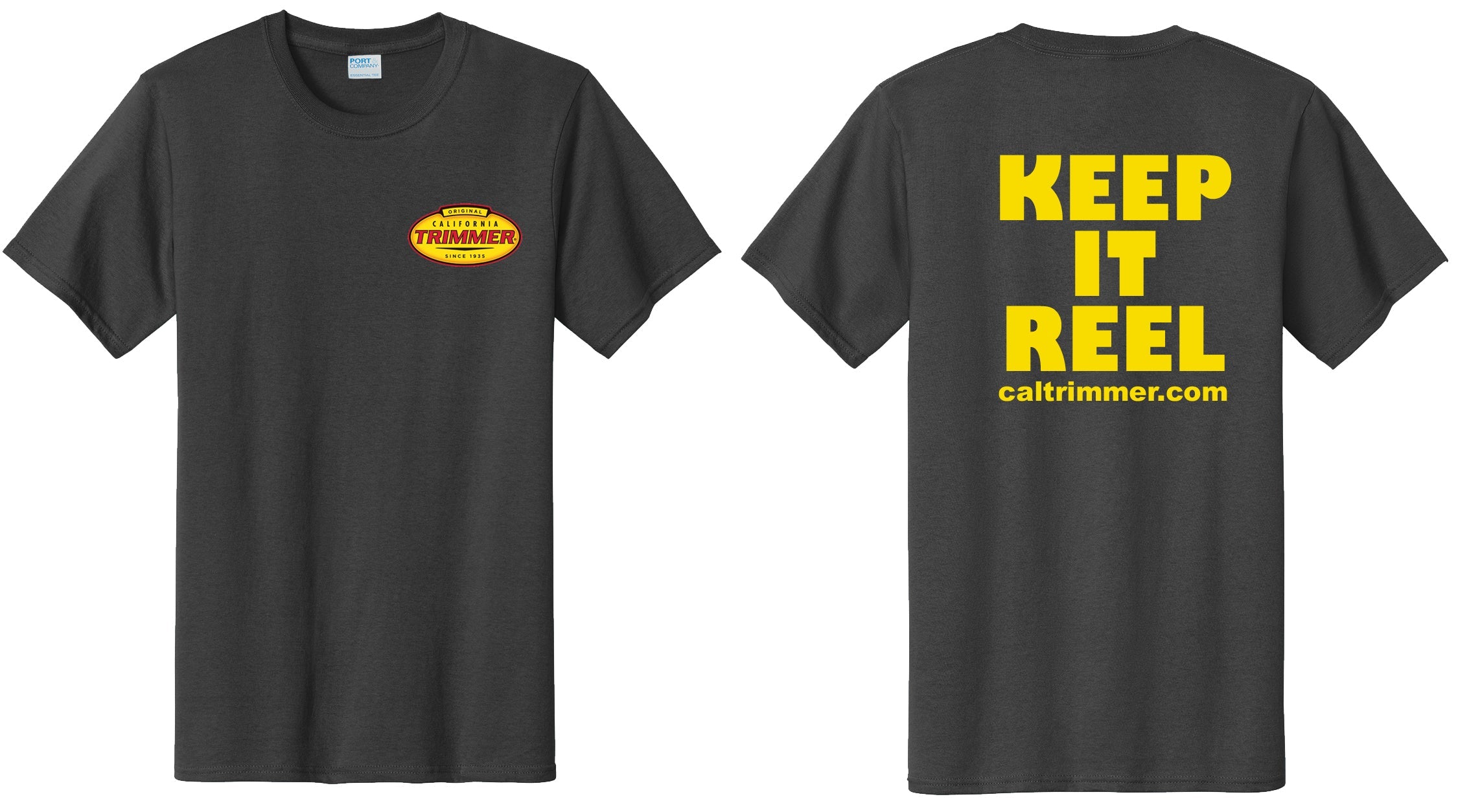 T-shirt with CT logo screen printed on front and back