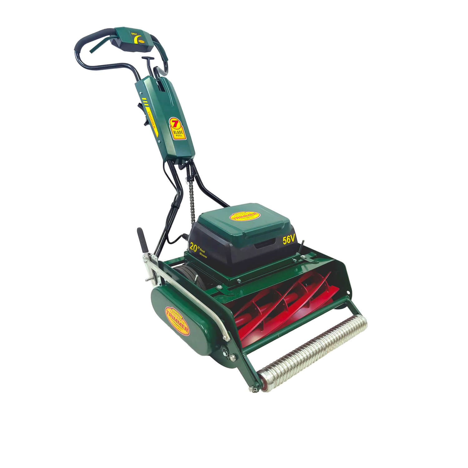 mower on a white background