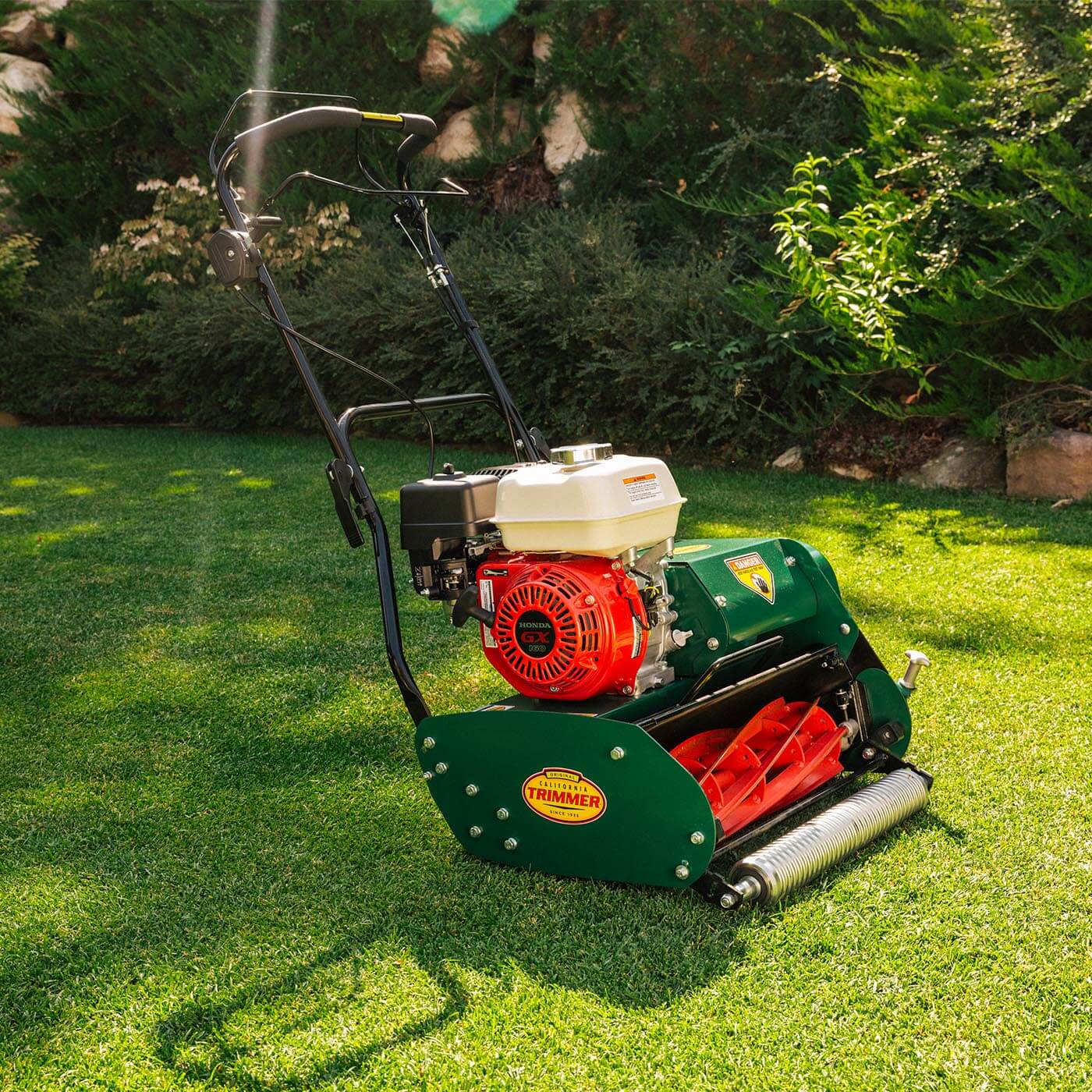 California Trimmer Catalyst 25 Gas Walk Behind Reel Lawn Mower